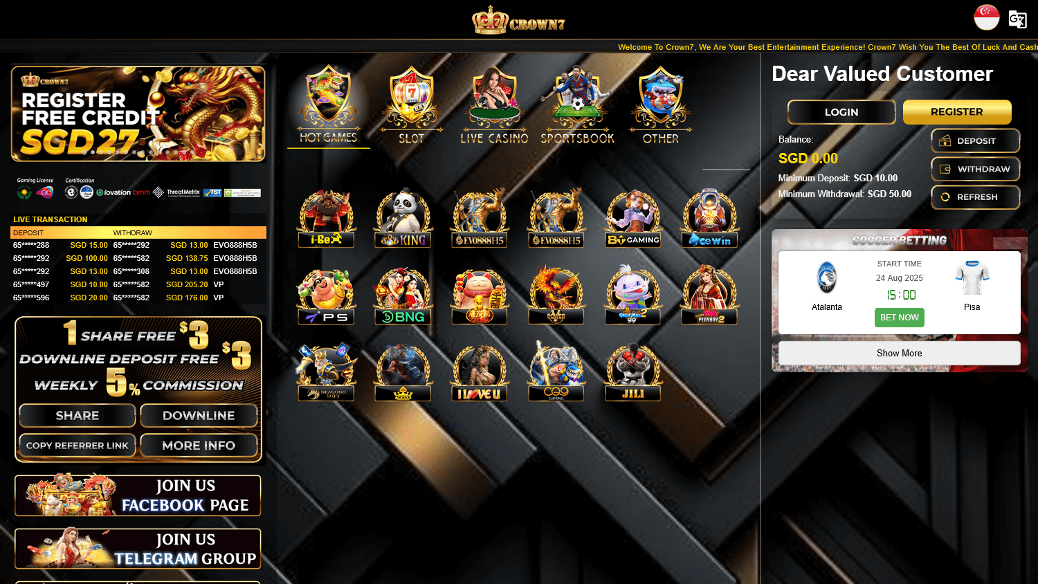 crown7_casino_sg_homepage_desktop