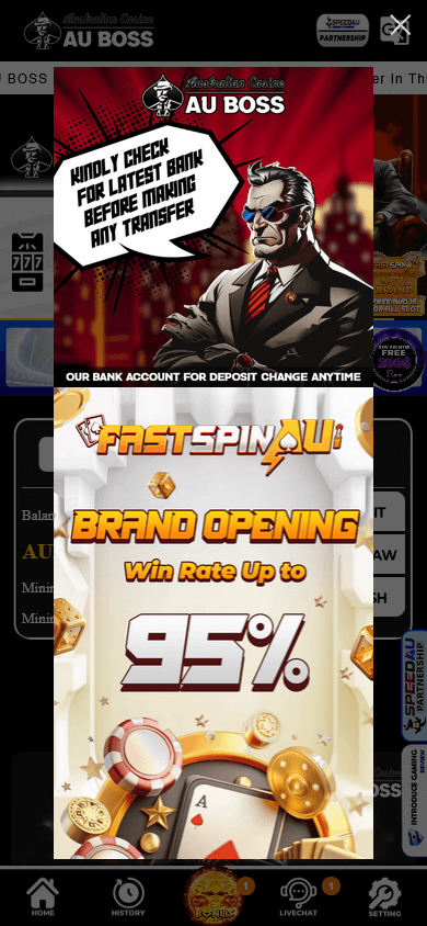 Mobile Gaming at Au Boss Casino