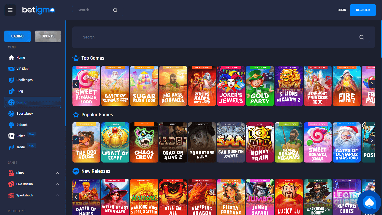 Betigma_Casino_game_gallery_desktop