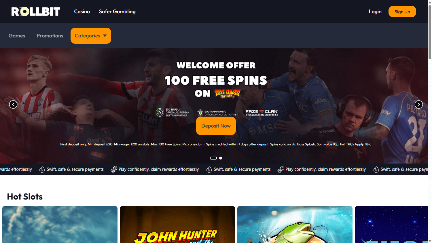 Rollbit_Casino_UK_homepage_desktop