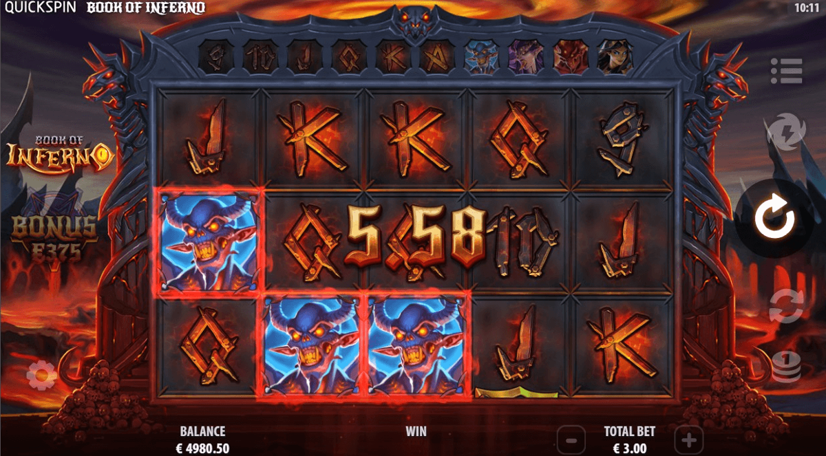 Book of Inferno win