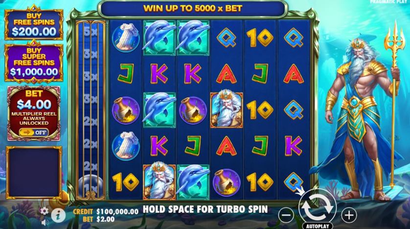 Waves of Poseidon Demo Play Free Slot Game