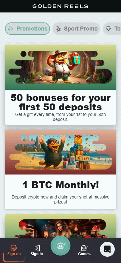 Golden reels casino login