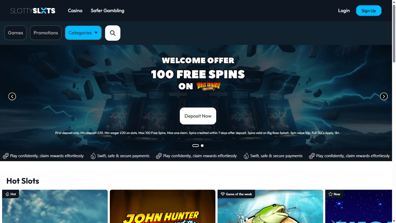 Slotty_Slots_Casino_homepage_desktop