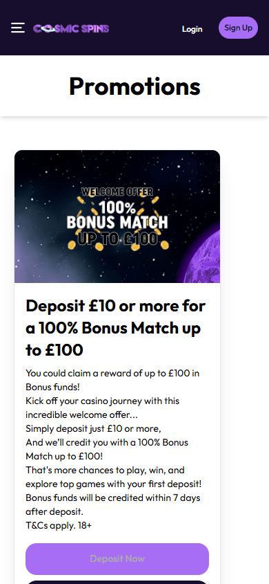 Cosmic_Spins_Casino_promotions_mobile