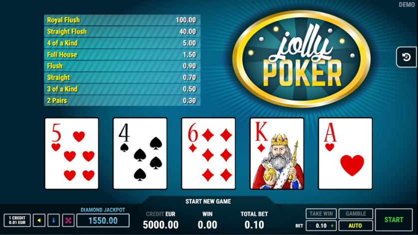 jolly card , poker ca la jocuri de noroc 2