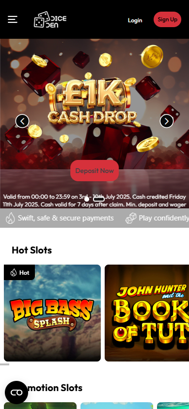 Dice_Den_Casino_homepage_mobile