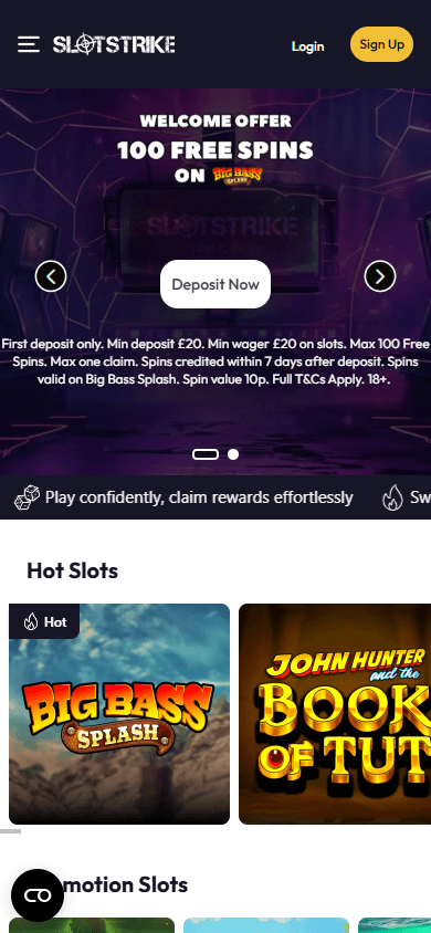 Slot_Strike_Casino_homepage_mobile