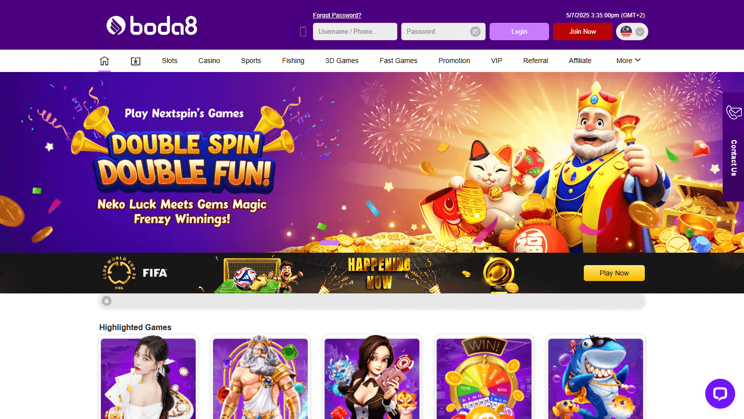 Boda8_Casino_MY_homepage_desktop