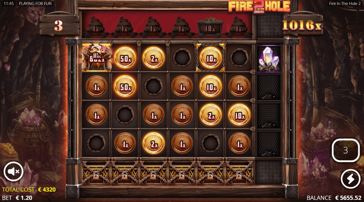 Fire in the Hole 2 free spins