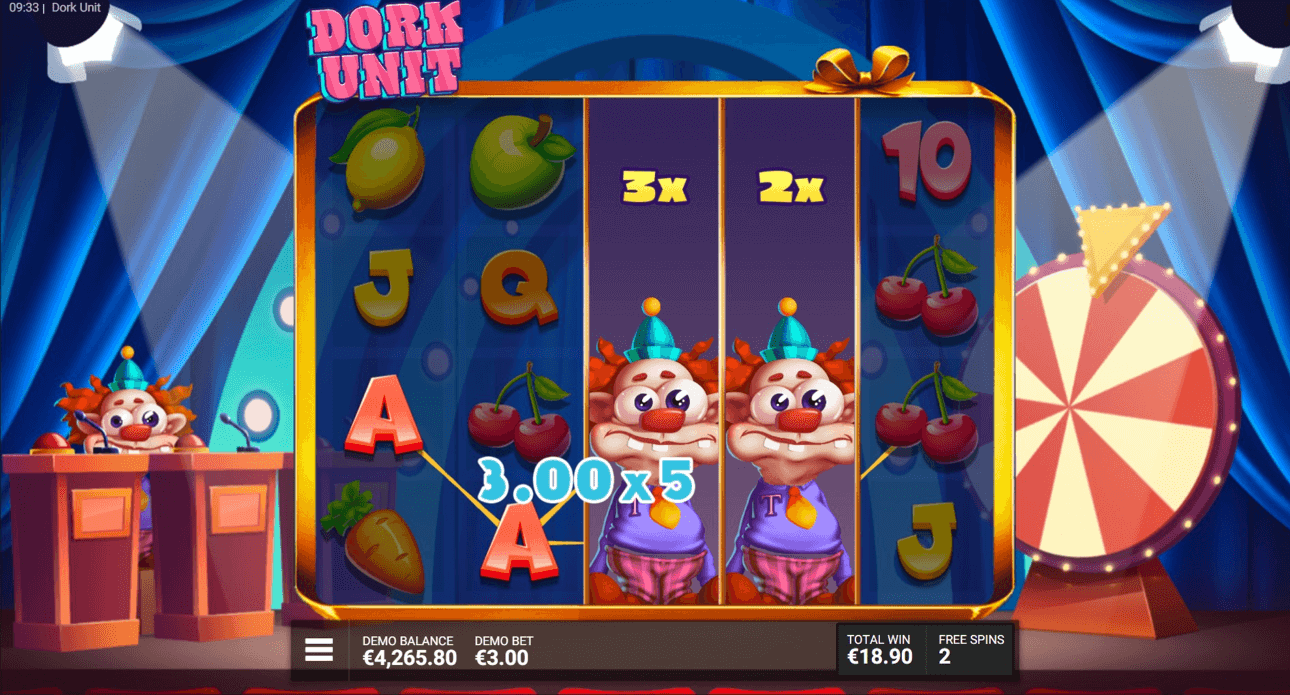 Dork Unit free spins