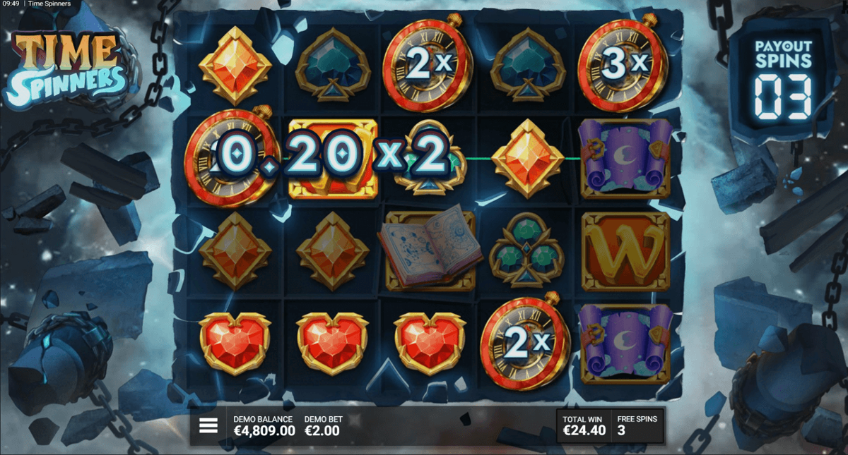 Time Spinners payout phase