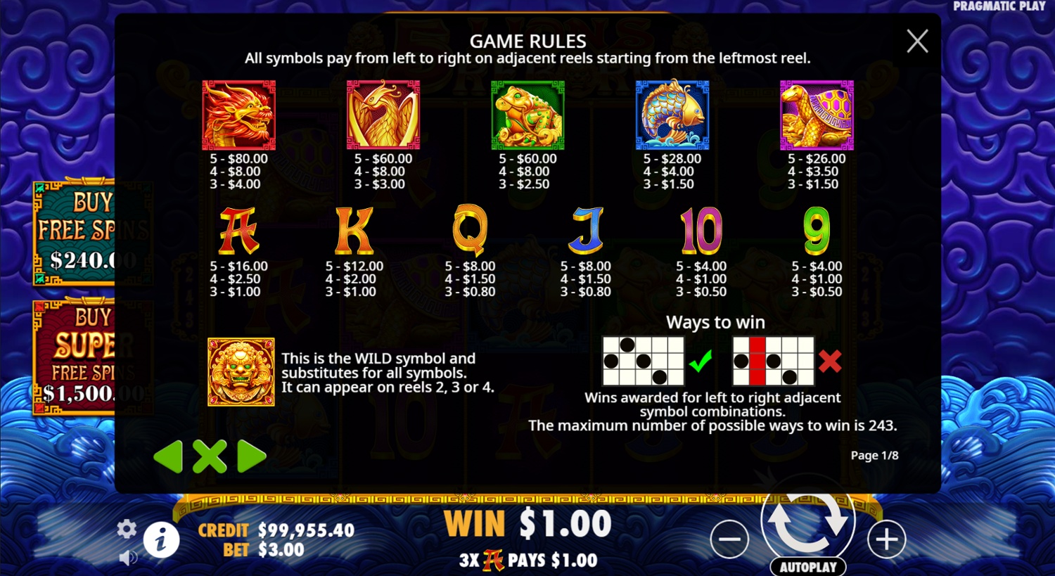5 Lions Reborn Demo ▷ Play Free Slot Game