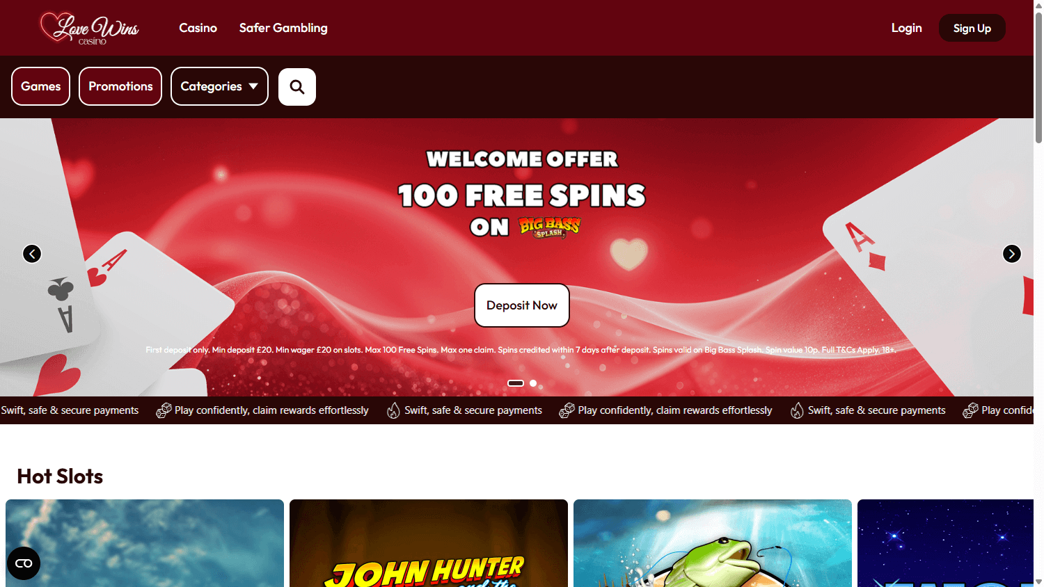 lovewins_casino_homepage_desktop
