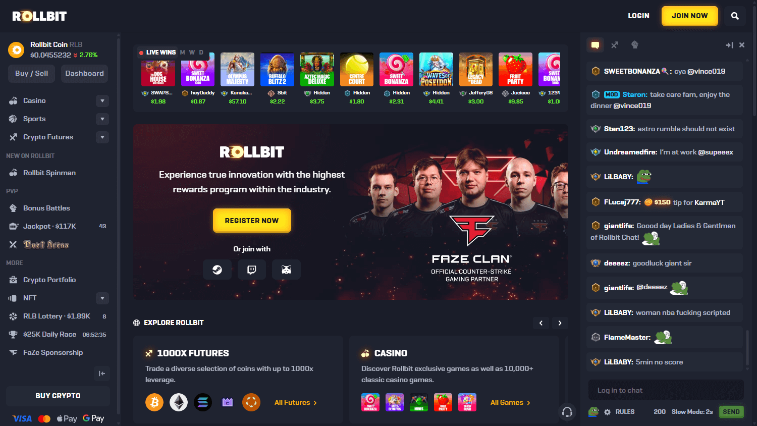 rollbit_casino_homepage_desktop