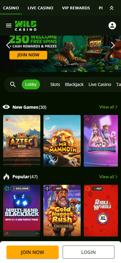wild_casino_homepage_mobile