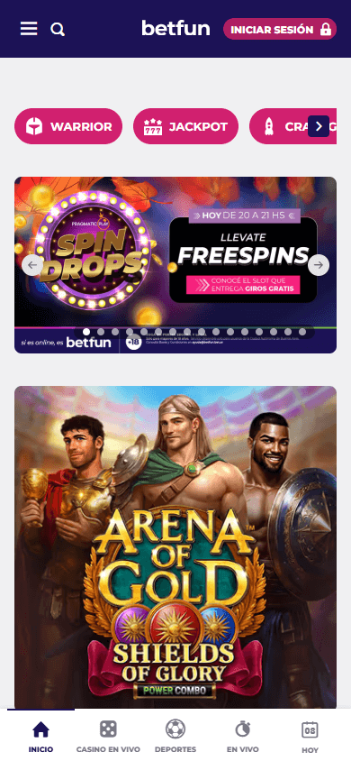 betfun_casino_homepage_mobile