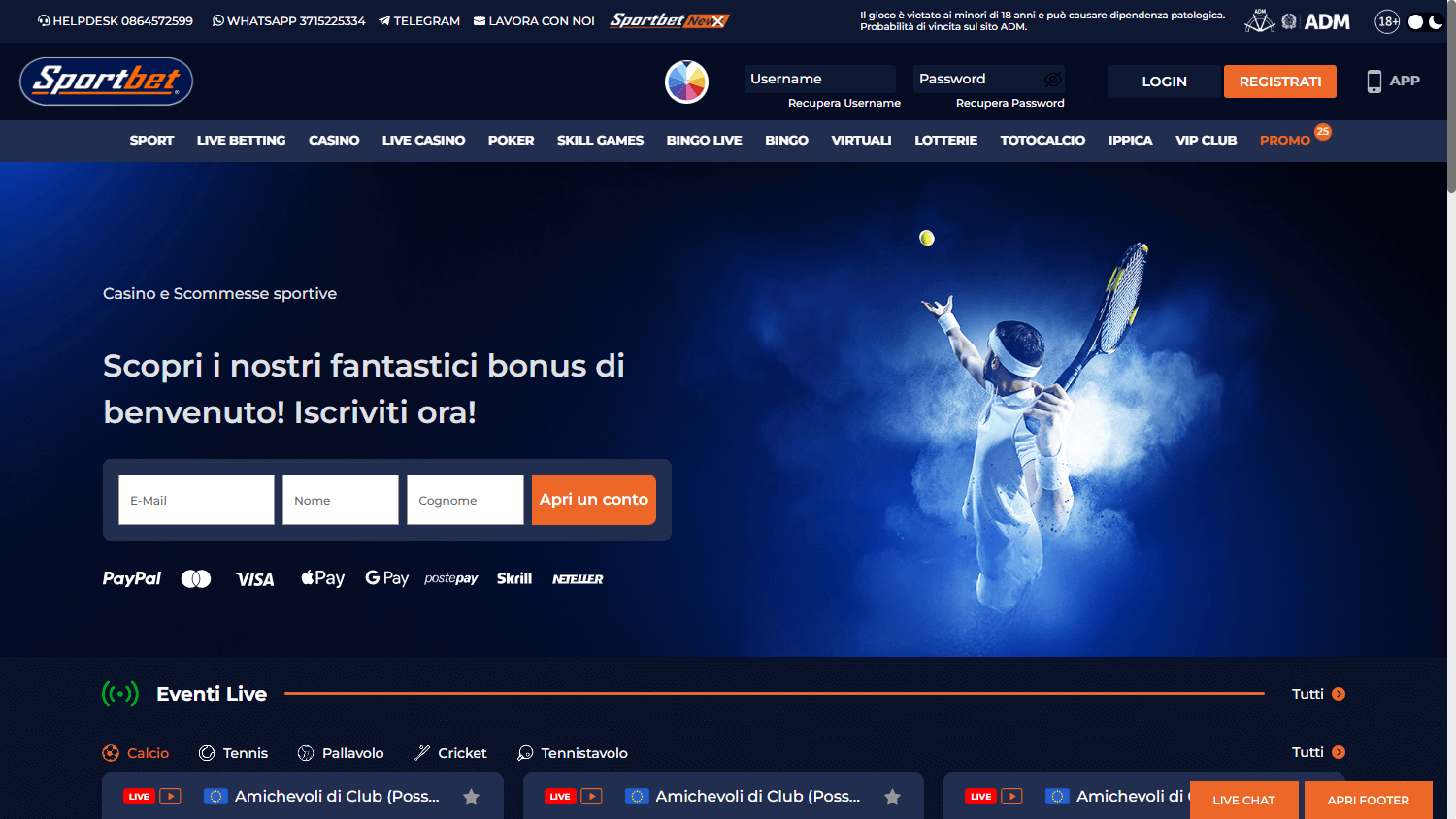 Sportitaliabet casino