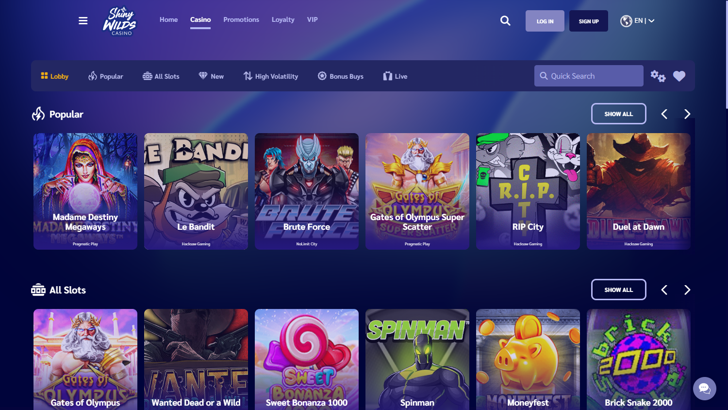 shiny wilds casino bonus