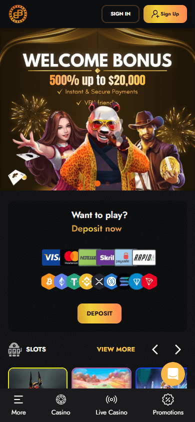 Blockbets_Casino_homepage_mobile