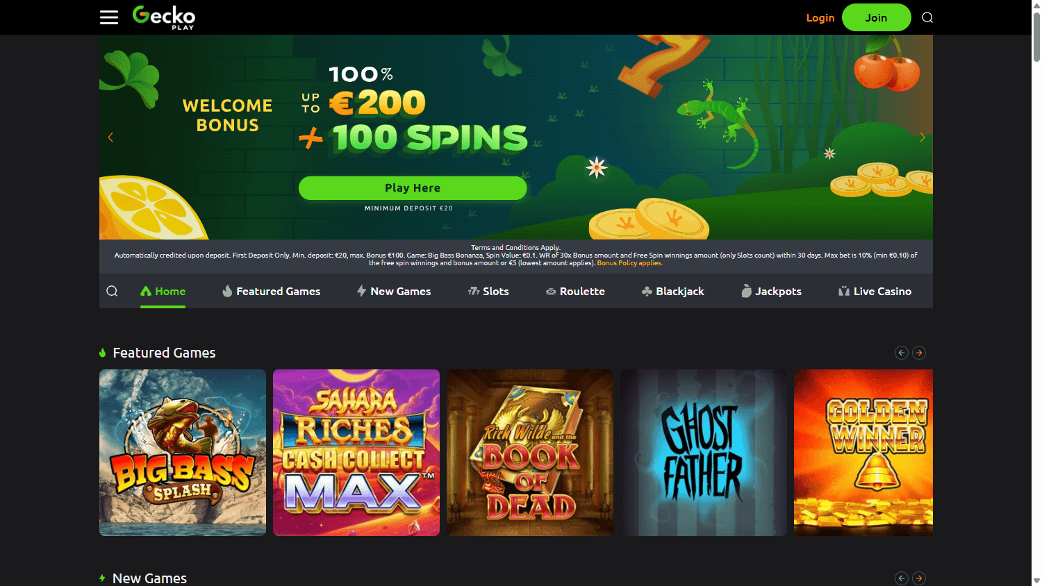 geckoplay_casino_homepage_desktop