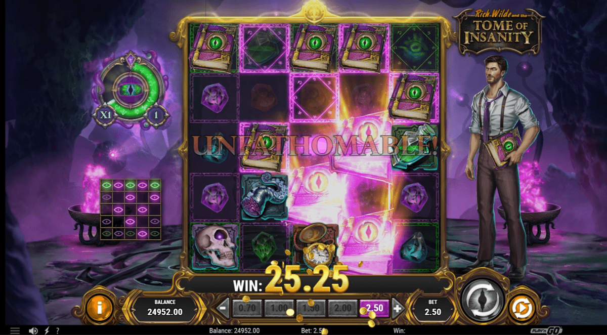 Rich Wilde and the Tome of Insanity free spins
