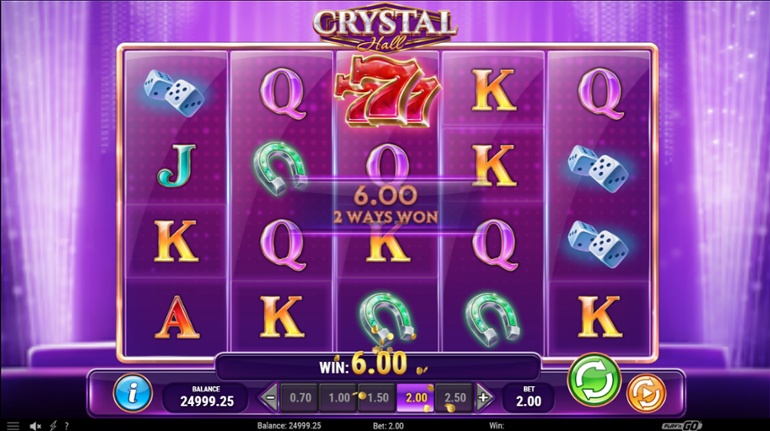Crystal Hall slot win