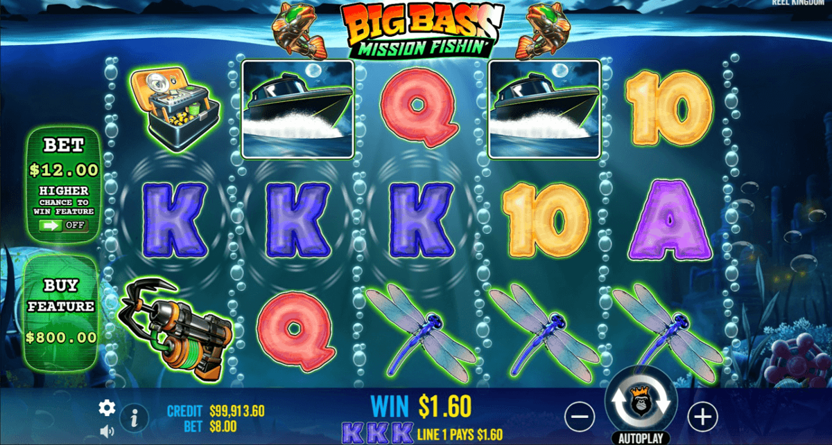 Big Bass Mission Fishin win