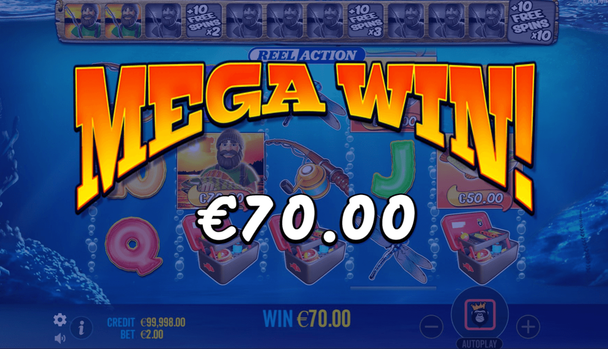 Big Bass Bonanza Reel Action mega win