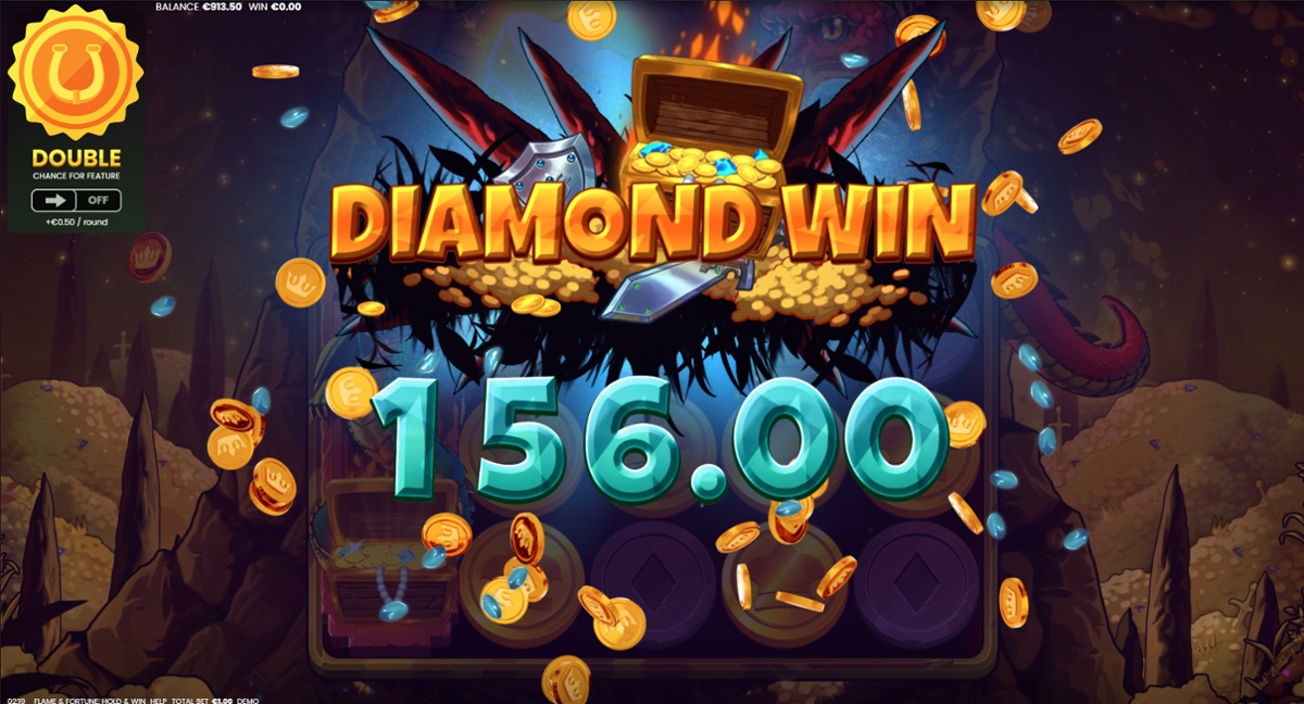 Flame & Fortune: Hold & Win - Bonus feature win