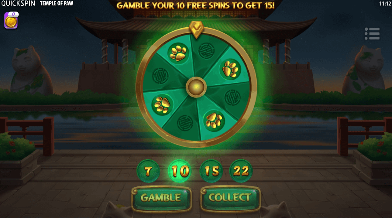 Temple of Paw gamble