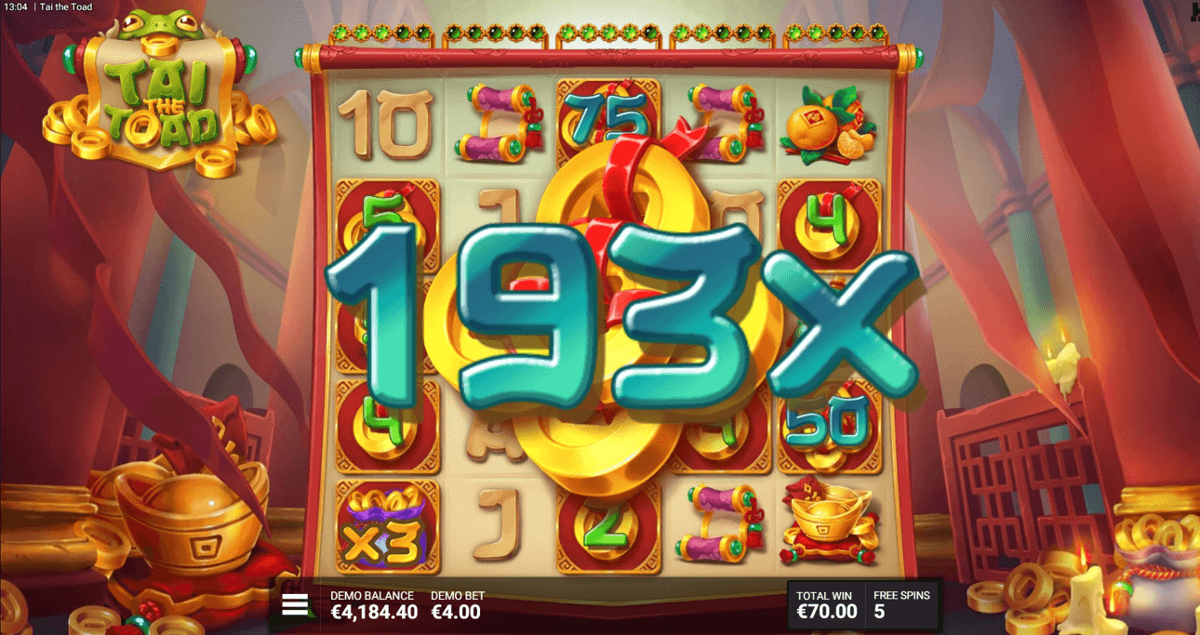 Tai the Toad free spins
