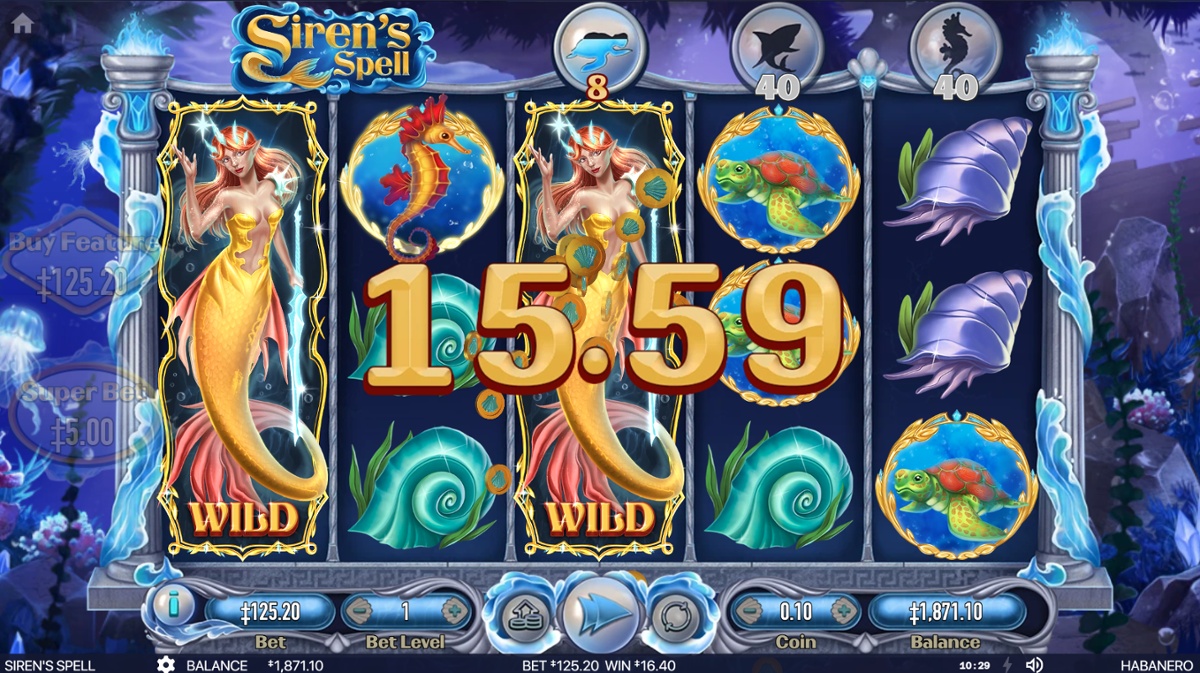 Siren's Spell - Wild Symbol Win