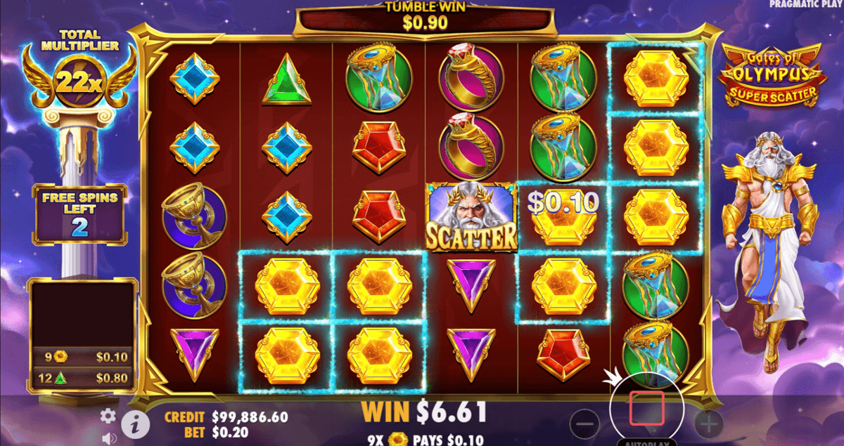 Gates of Olympus Super Scatter free spins