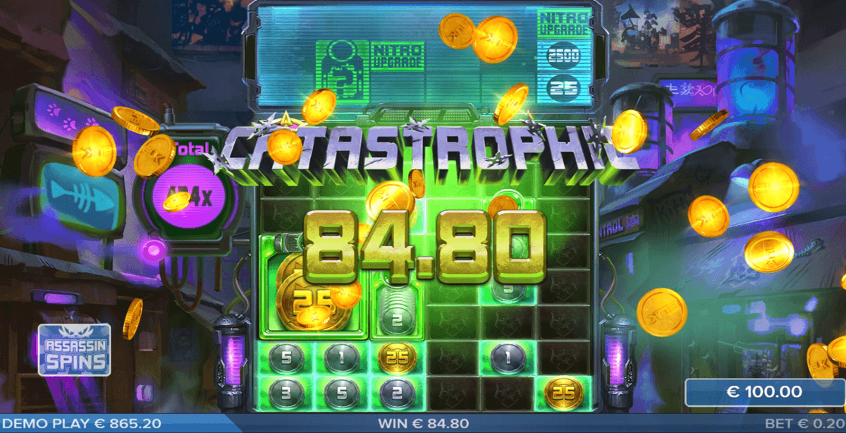 Gritty Kitty of Nitropolis big win