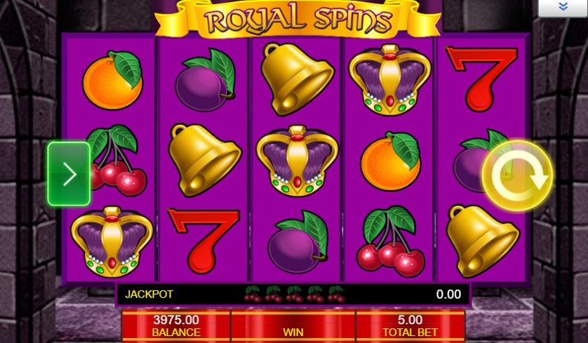 royal casino free spins