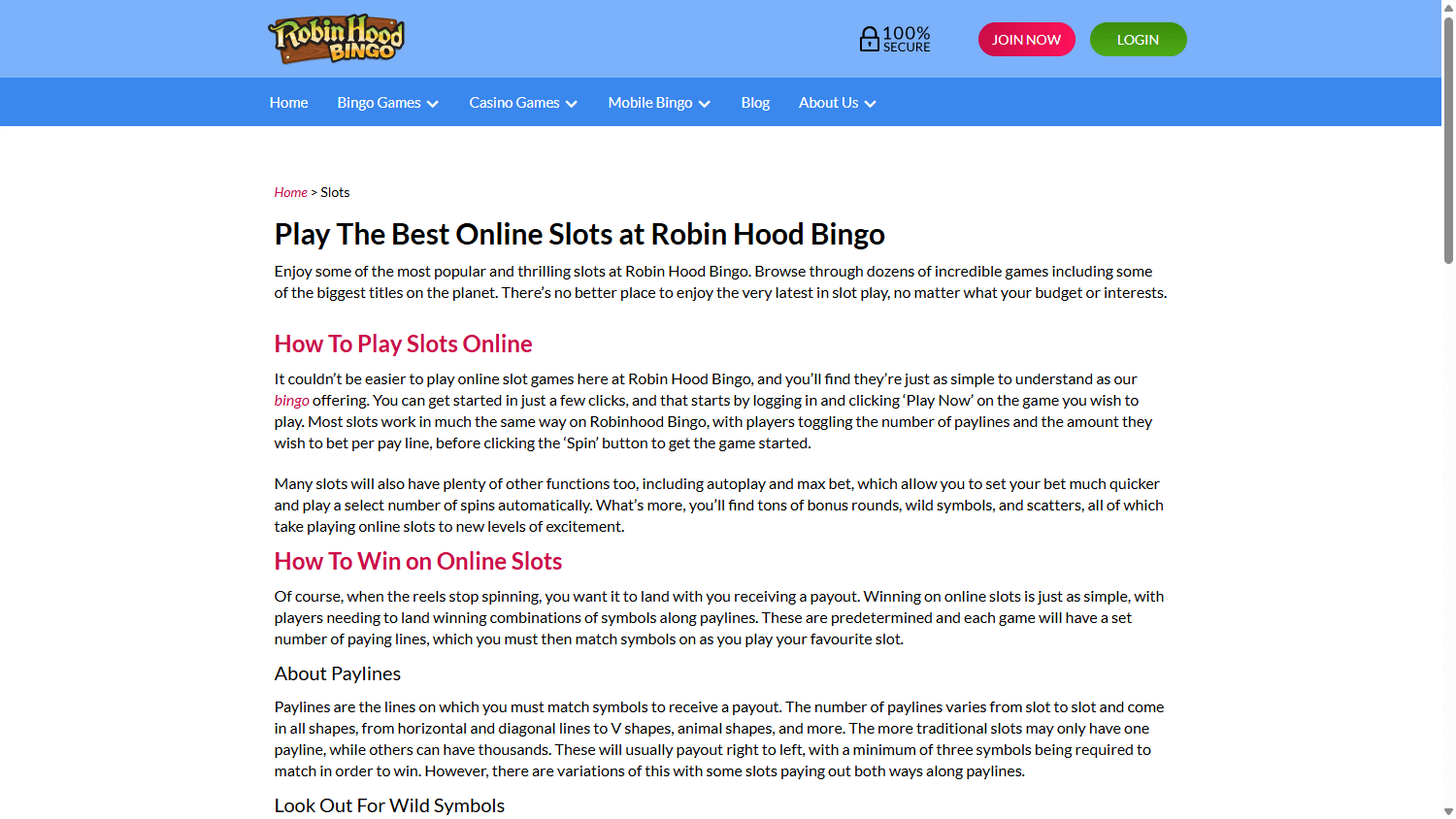 robin_hood_bingo_casino_game_gallery_desktop