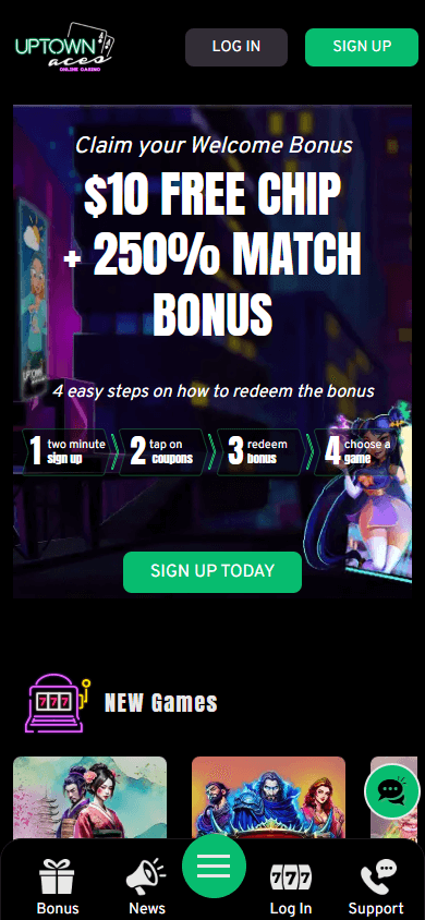 uptown_aces_casino_homepage_mobile