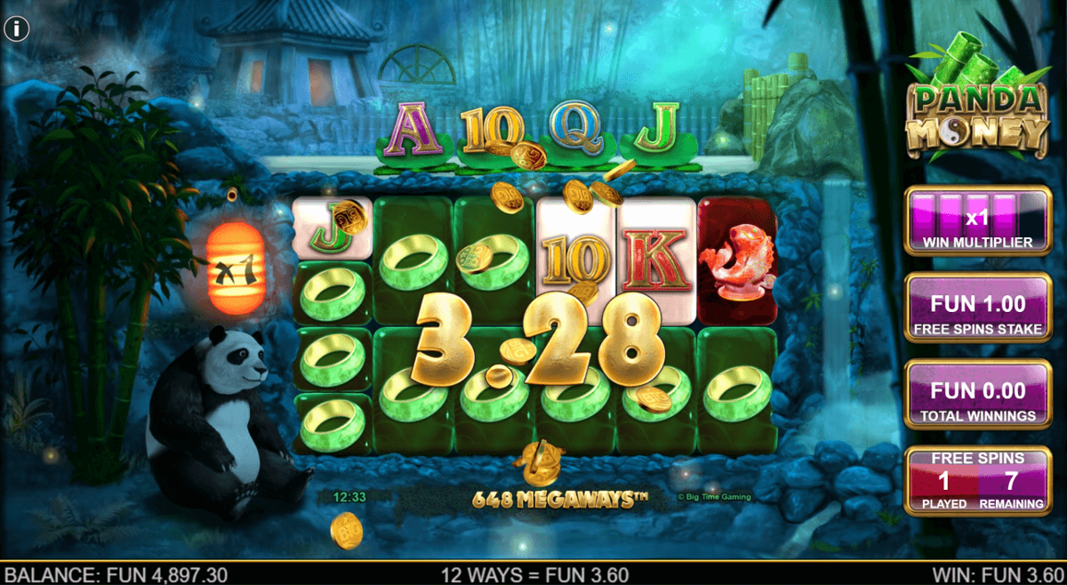 Panda Money Megaways free spins