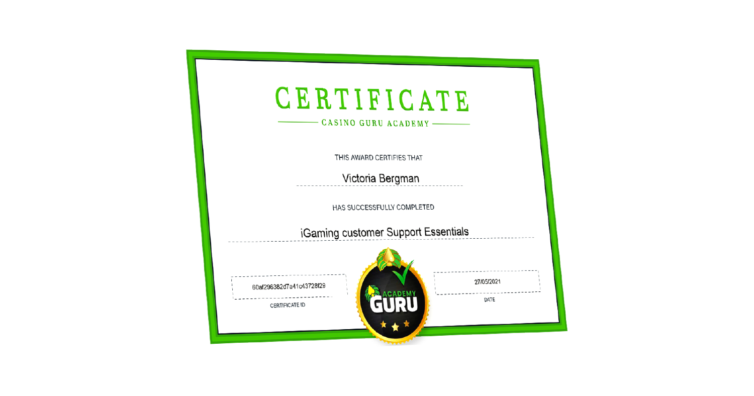 CG Academy Certificate