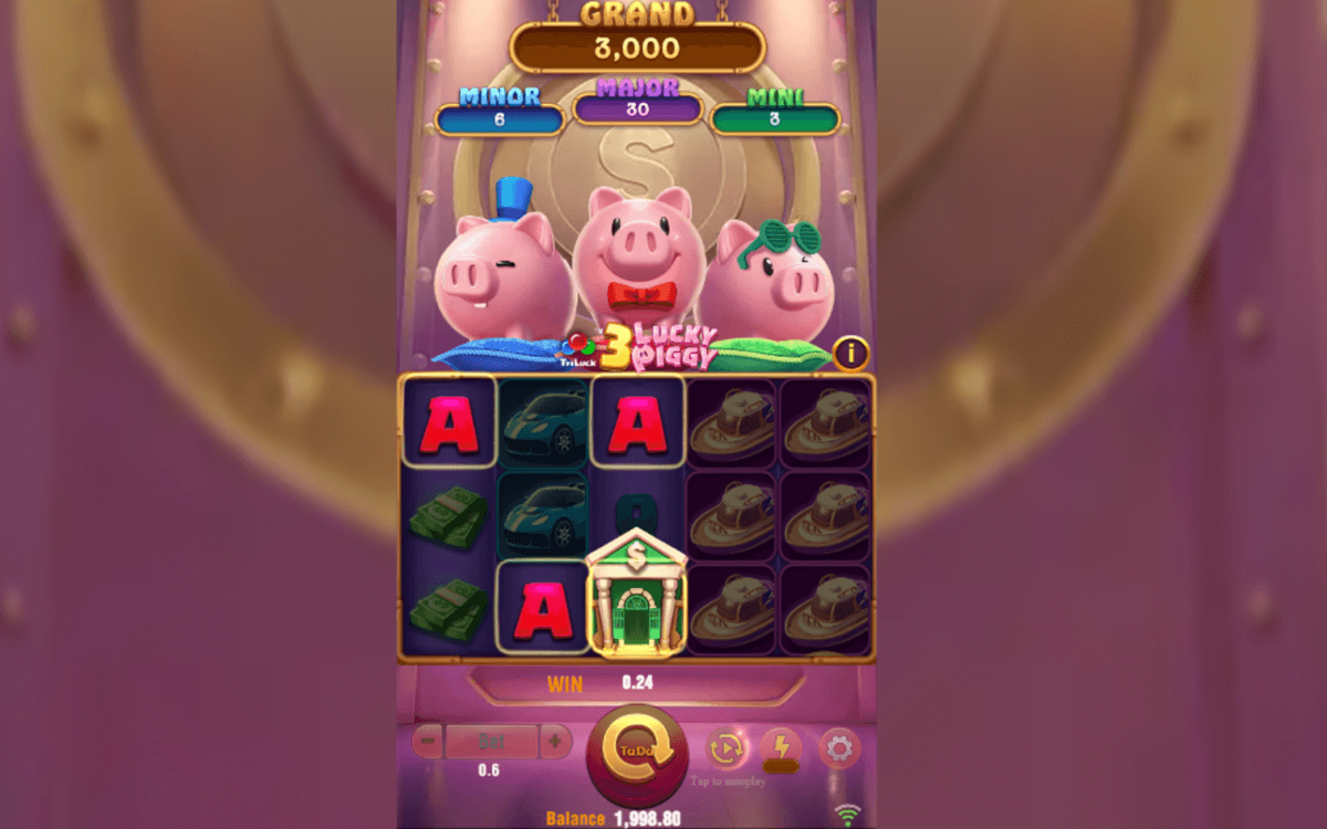 3 Lucky Piggy win