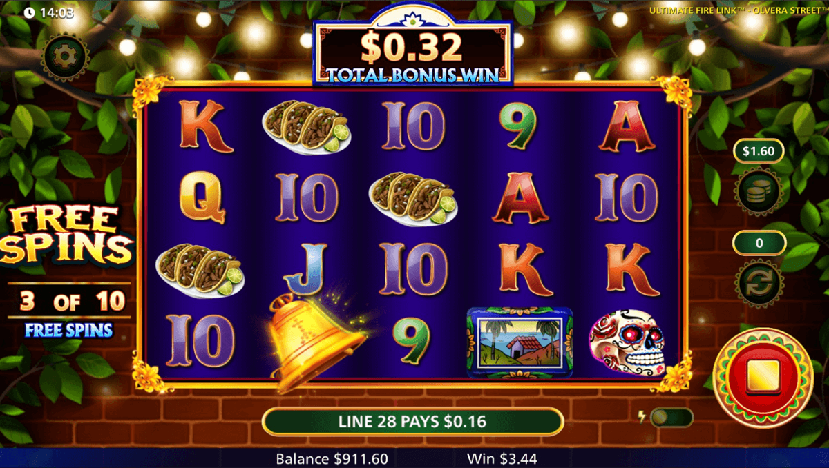 Ultimate Fire Link Olvera Street free spins