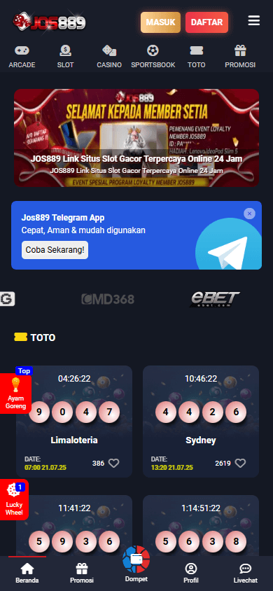 jos889_casino_homepage_mobile