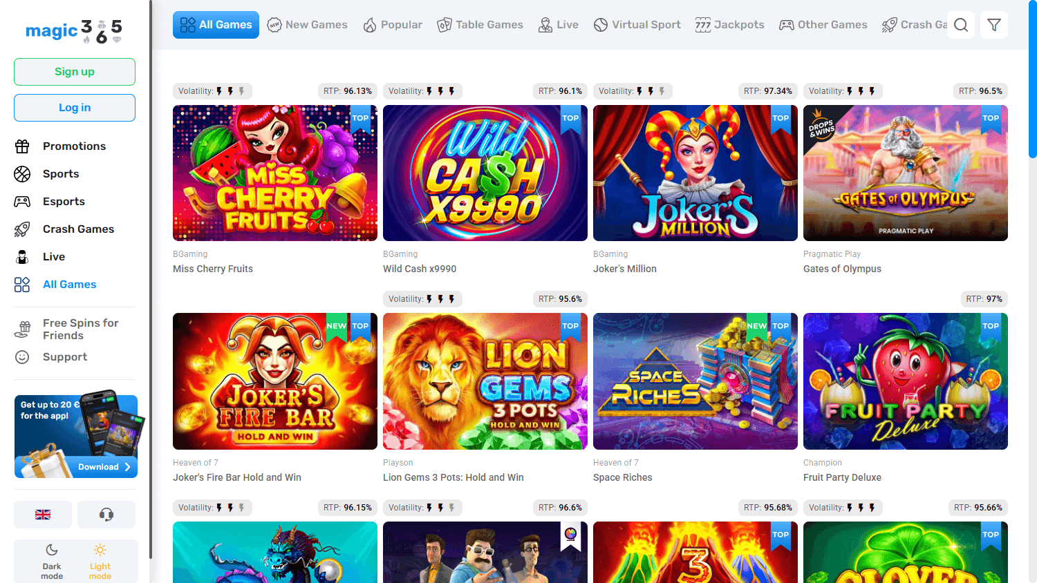 Galeria gier Magic365