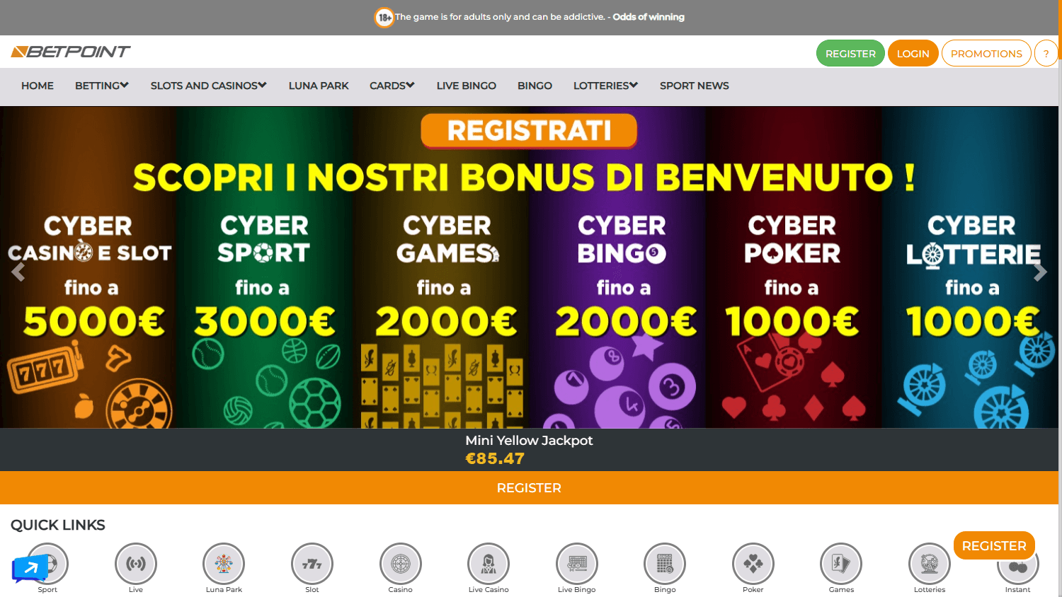 betpoint_casino_it_homepage_desktop