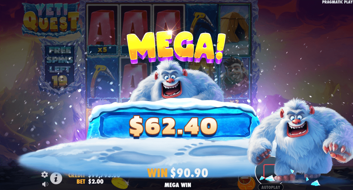 Yeti Quest mega win