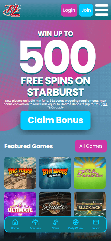 bjs_arcade_casino_homepage_mobile