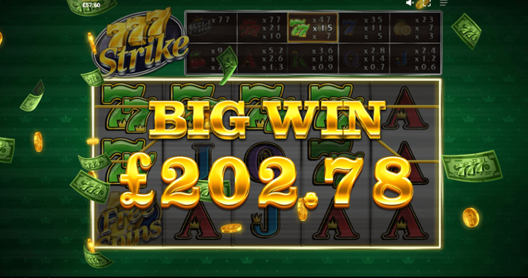 777 Strike big win