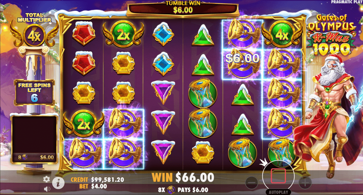 Gates of Olympus Xmas 1000 free spins