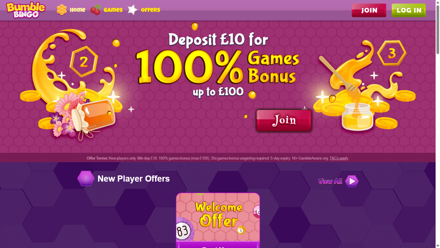 bumble_bingo_casino_homepage_desktop